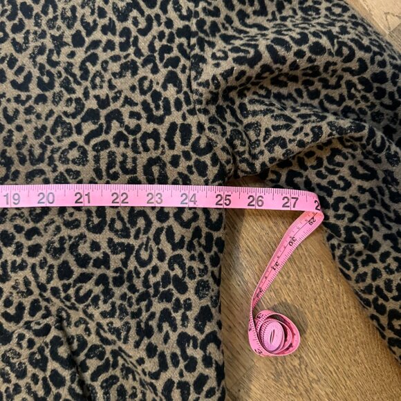 NWT Golden Goose Leopard Print Wool Coat - CURRENT SEASON - Brown, Sz 42 - Picture 6 of 16